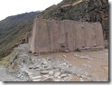 Huge stones brought down from the other mountains